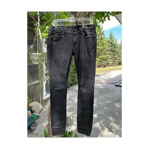 Y2K Andy Warhol x Levi's Limited Ed. FRAGILE Black Denim Skinny Low Rise Sz 29